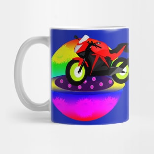 Red Motorcycle Mug